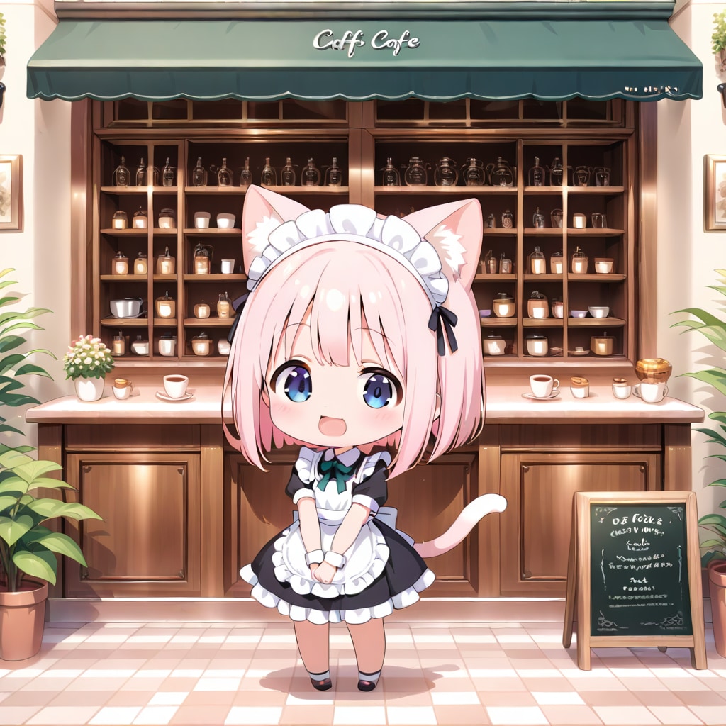 ねこみみちびきゃらメイド | の人気AIイラスト・グラビア