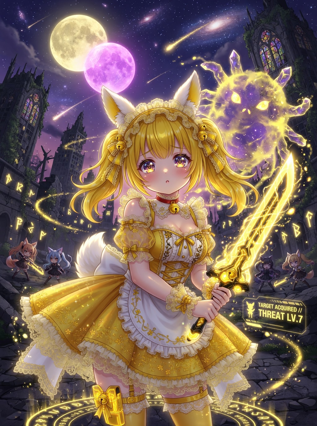 金ツイ武装メイド