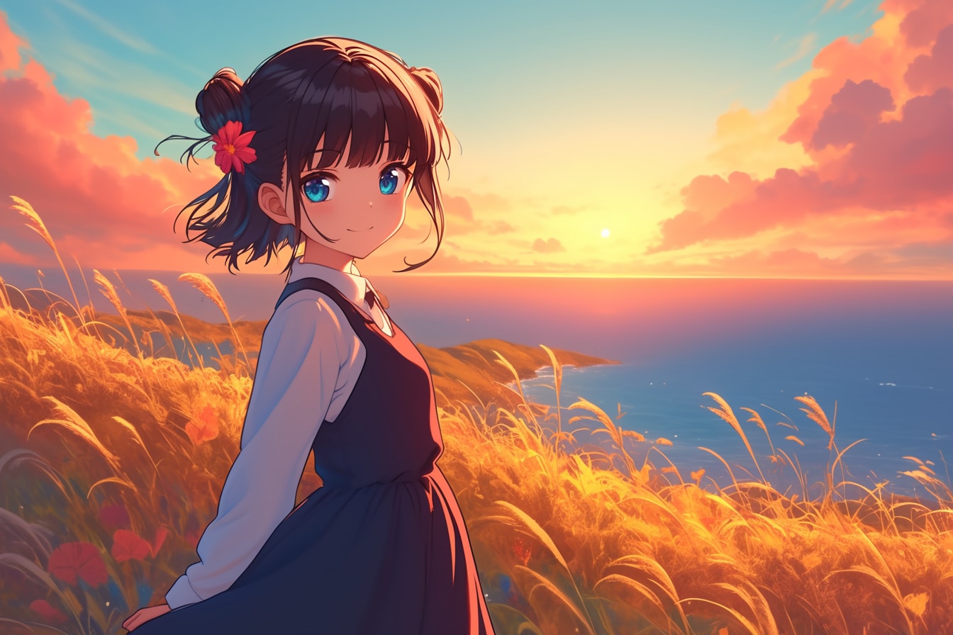 夕暮れのおだんごちゃん🍡✨99 | の人気AIイラスト・グラビア