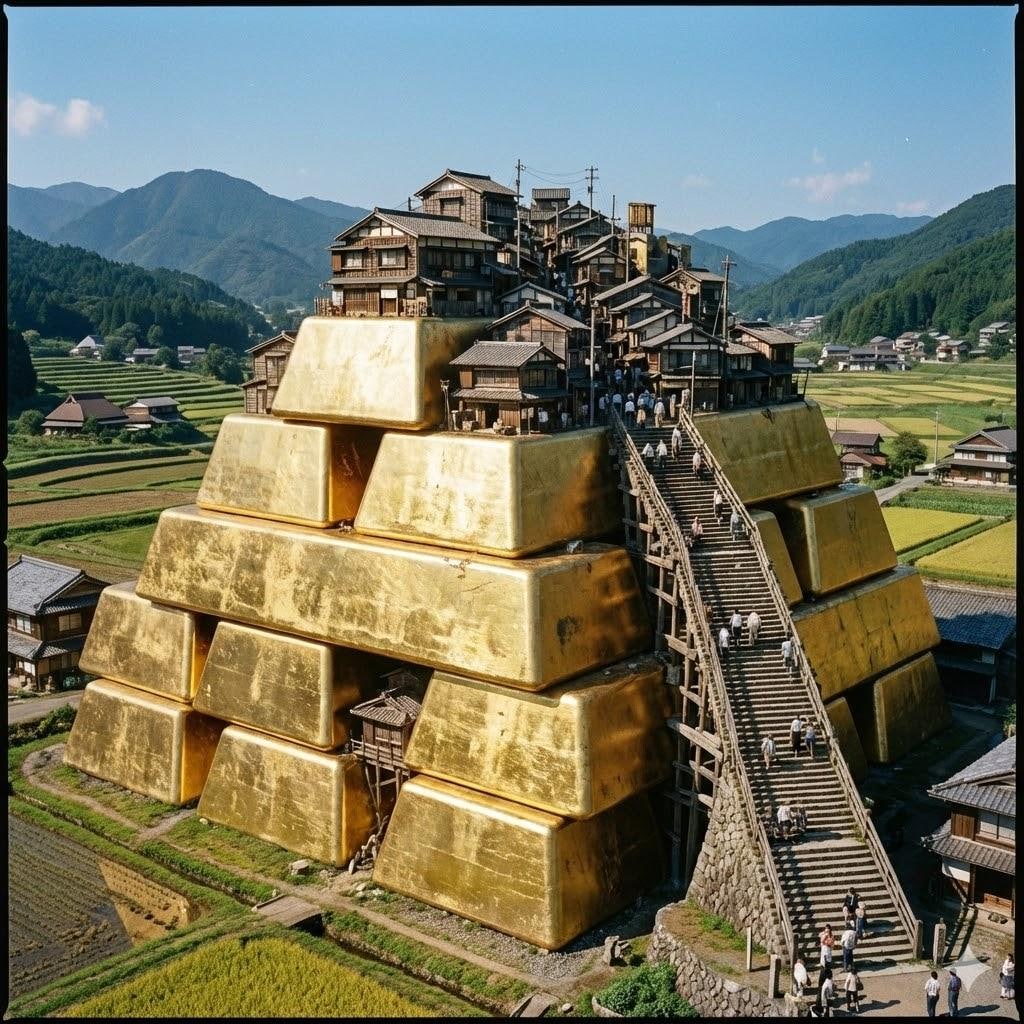 インゴット上の町