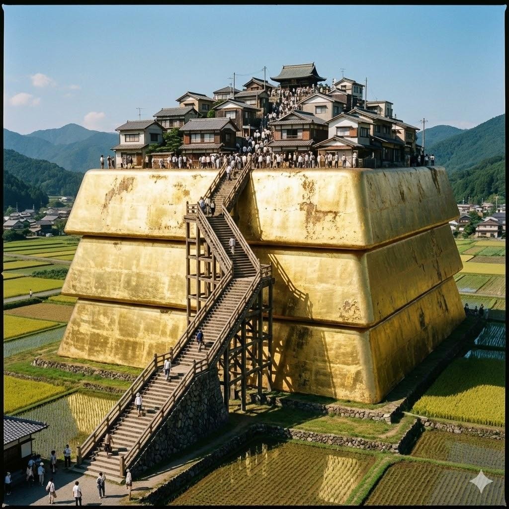 インゴット上の町