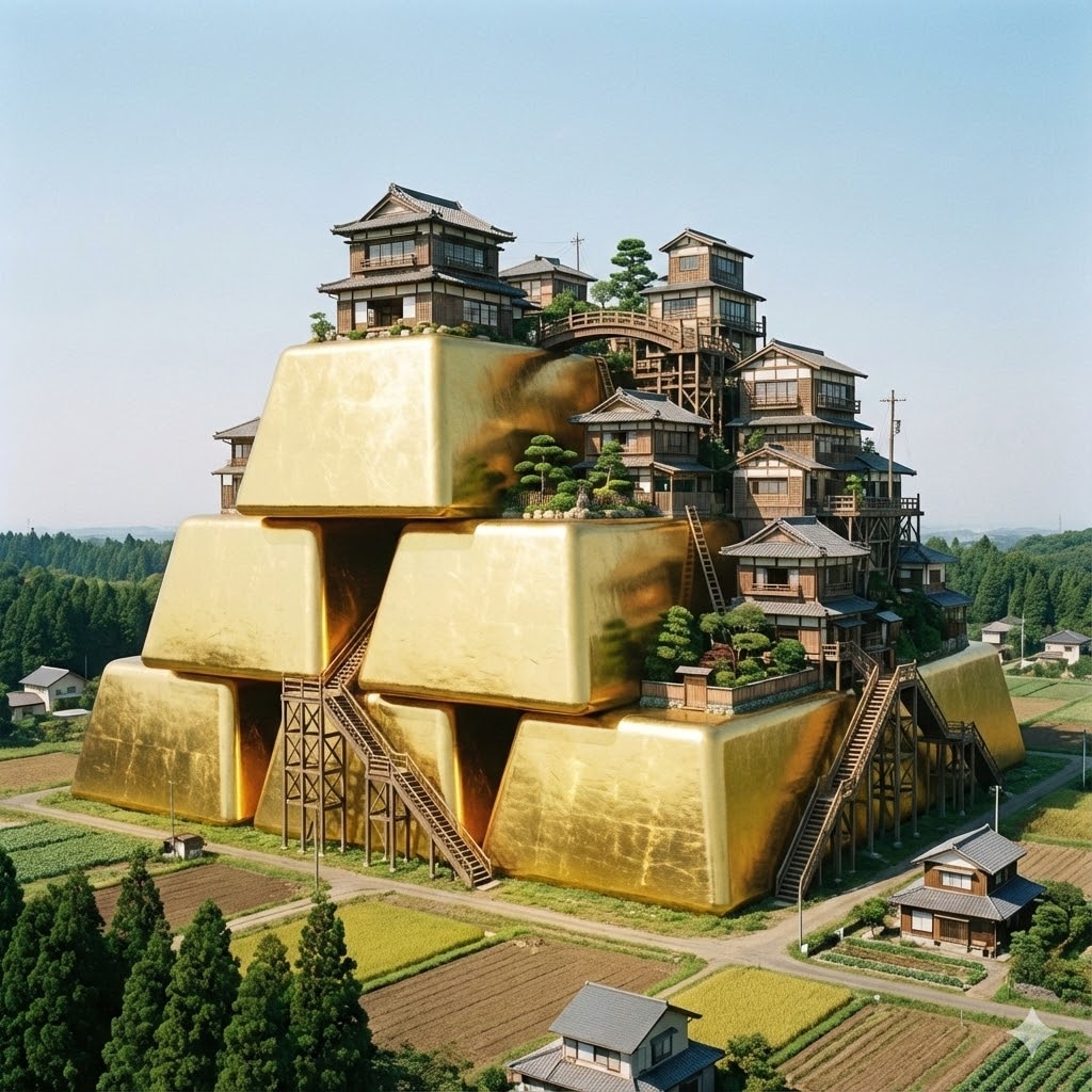 インゴット上の町