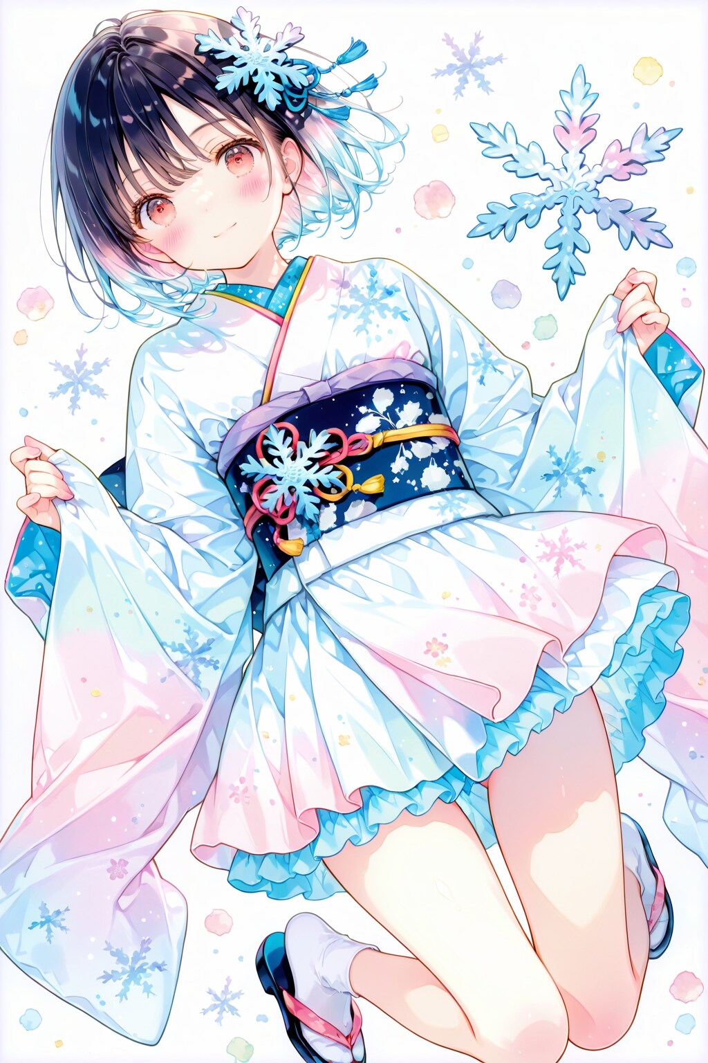 和装少女(水彩タッチ)(DIRT)