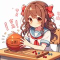 [Dalleさんで]〇ートボールを作る女の子[オートボール] 2枚目