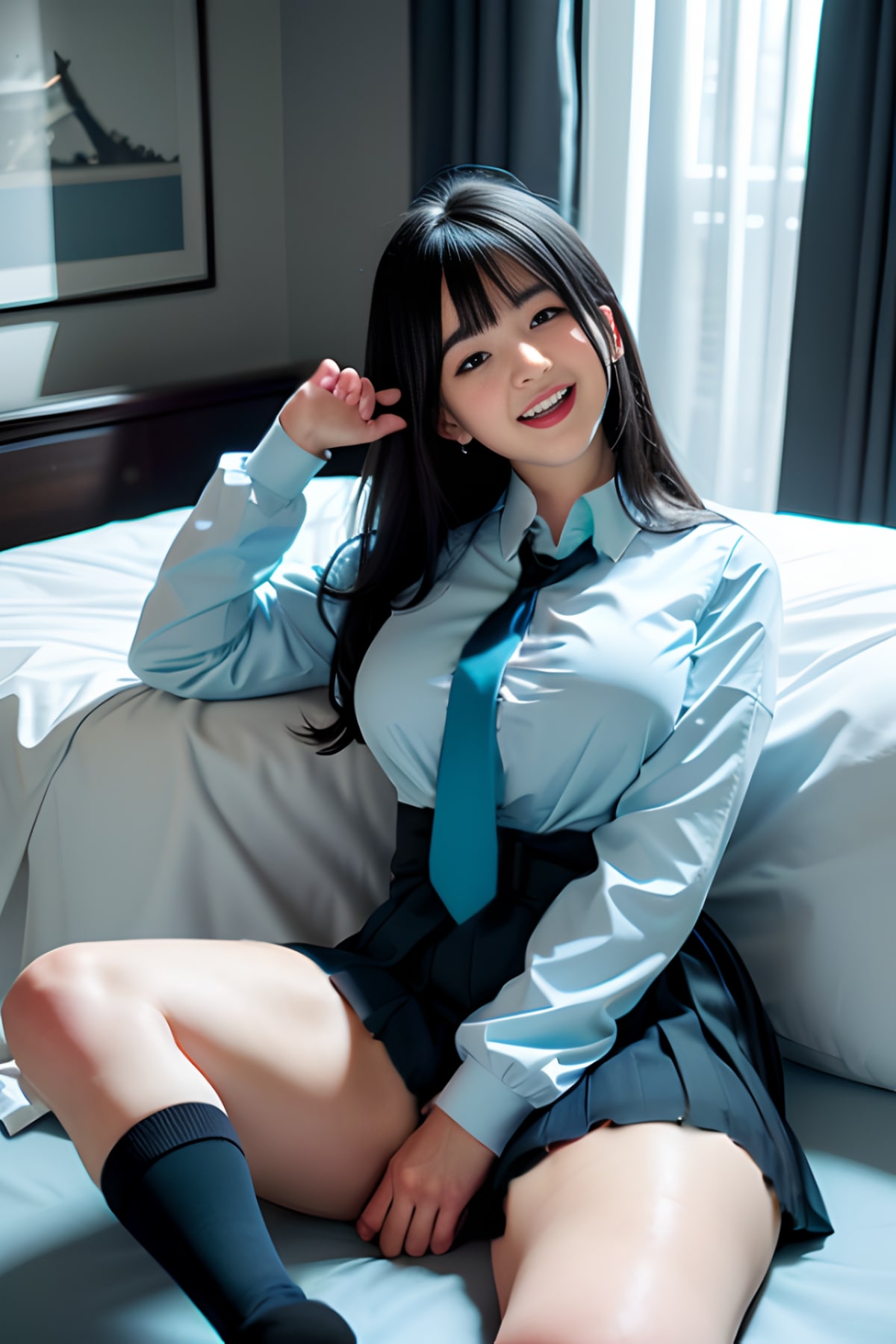 ベッドルームの少女(10)