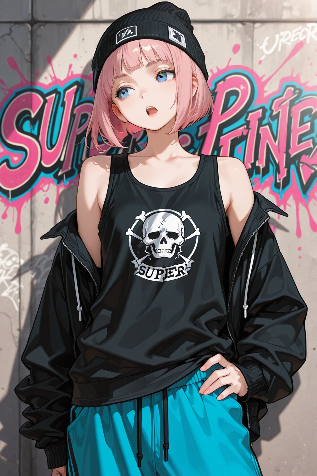 ヒップホップなふたり | の人気AIイラスト・グラビア