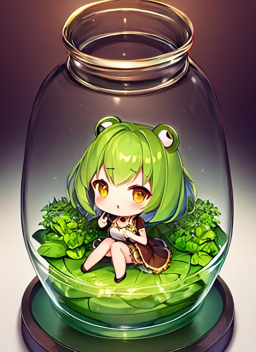 瓶の中のカエル娘