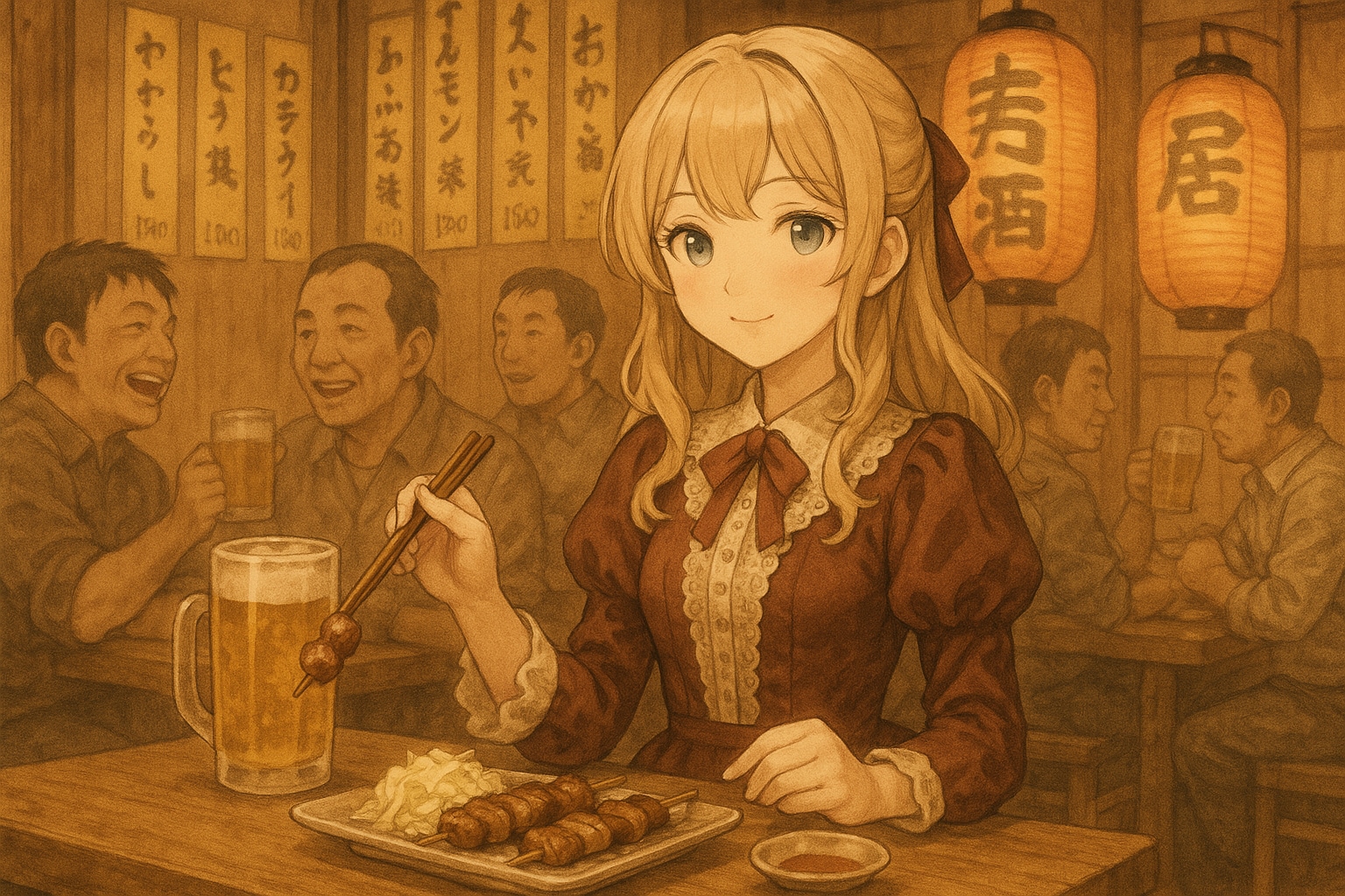 居酒屋🍺 | の人気AIイラスト・グラビア