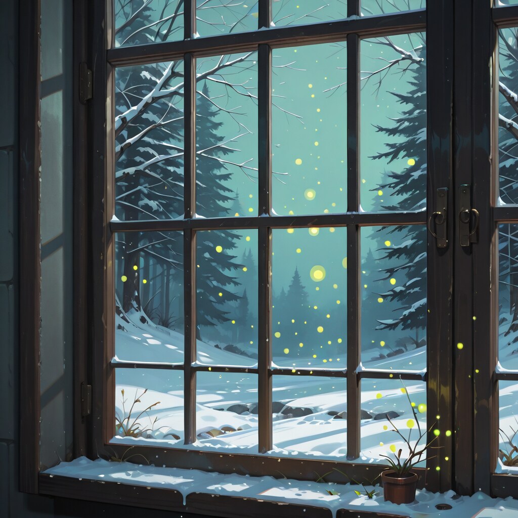 蛍の光、窓の雪