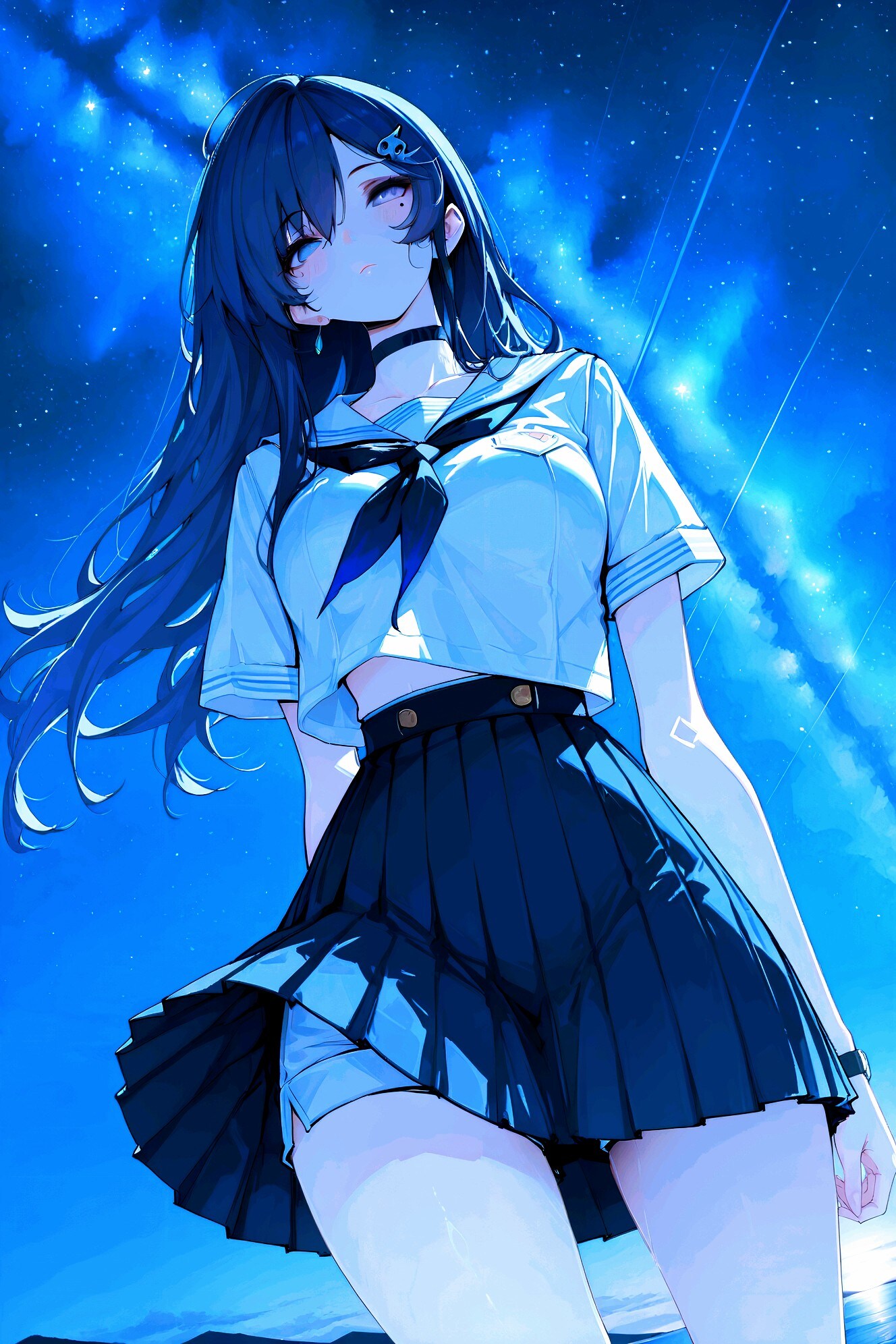 天の川とセーラー服