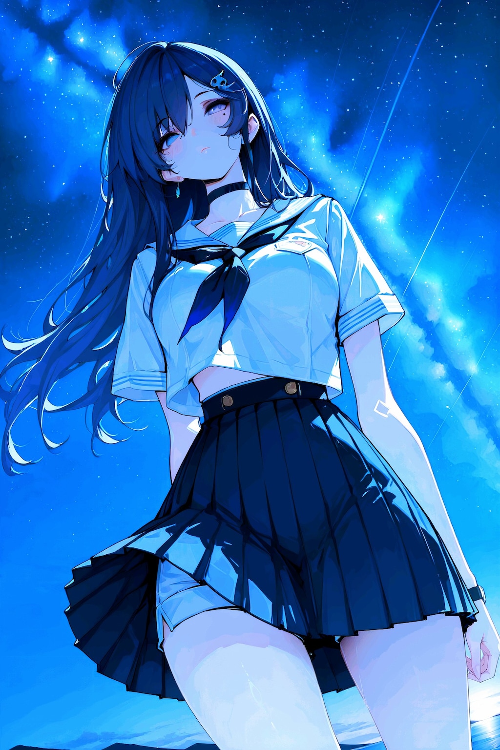 天の川とセーラー服