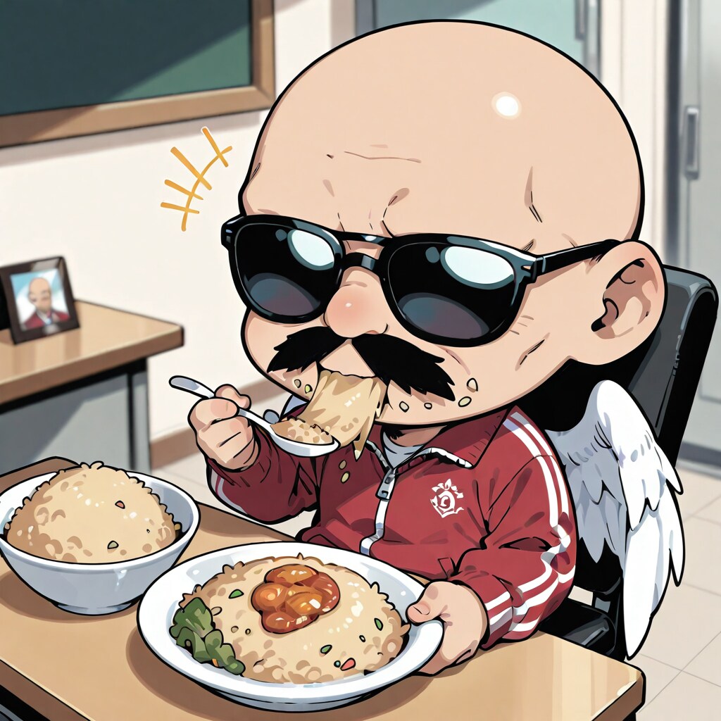 LILACのチャーハンを食べる小さいおっさん😎