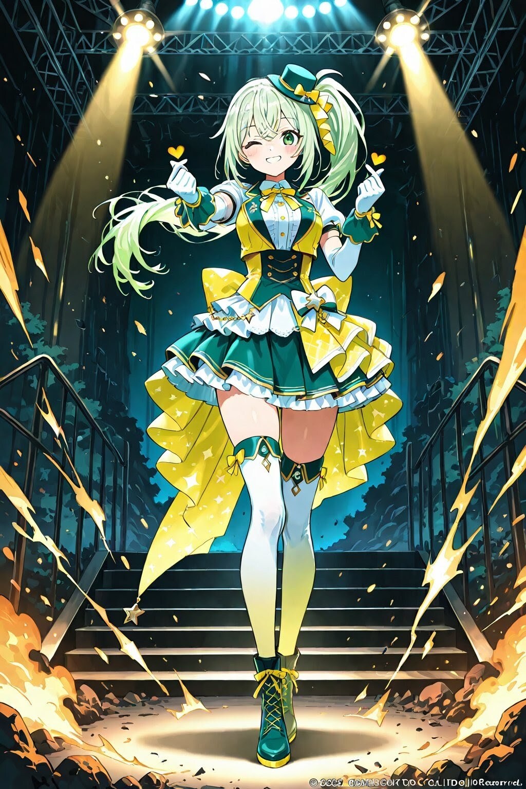アイドル姿の萌葱 喜緑ちゃん