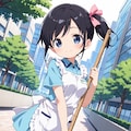 街のお掃除・さやかちゃん 2枚目