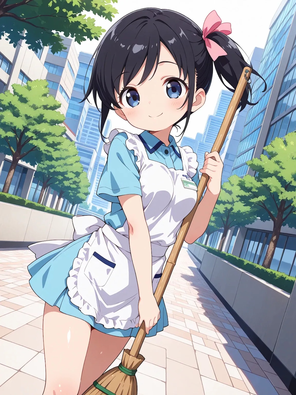 街のお掃除・さやかちゃん