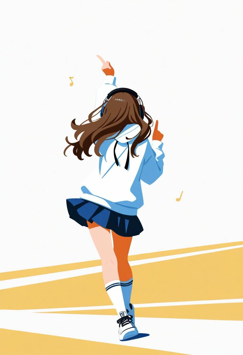 広告の女の子