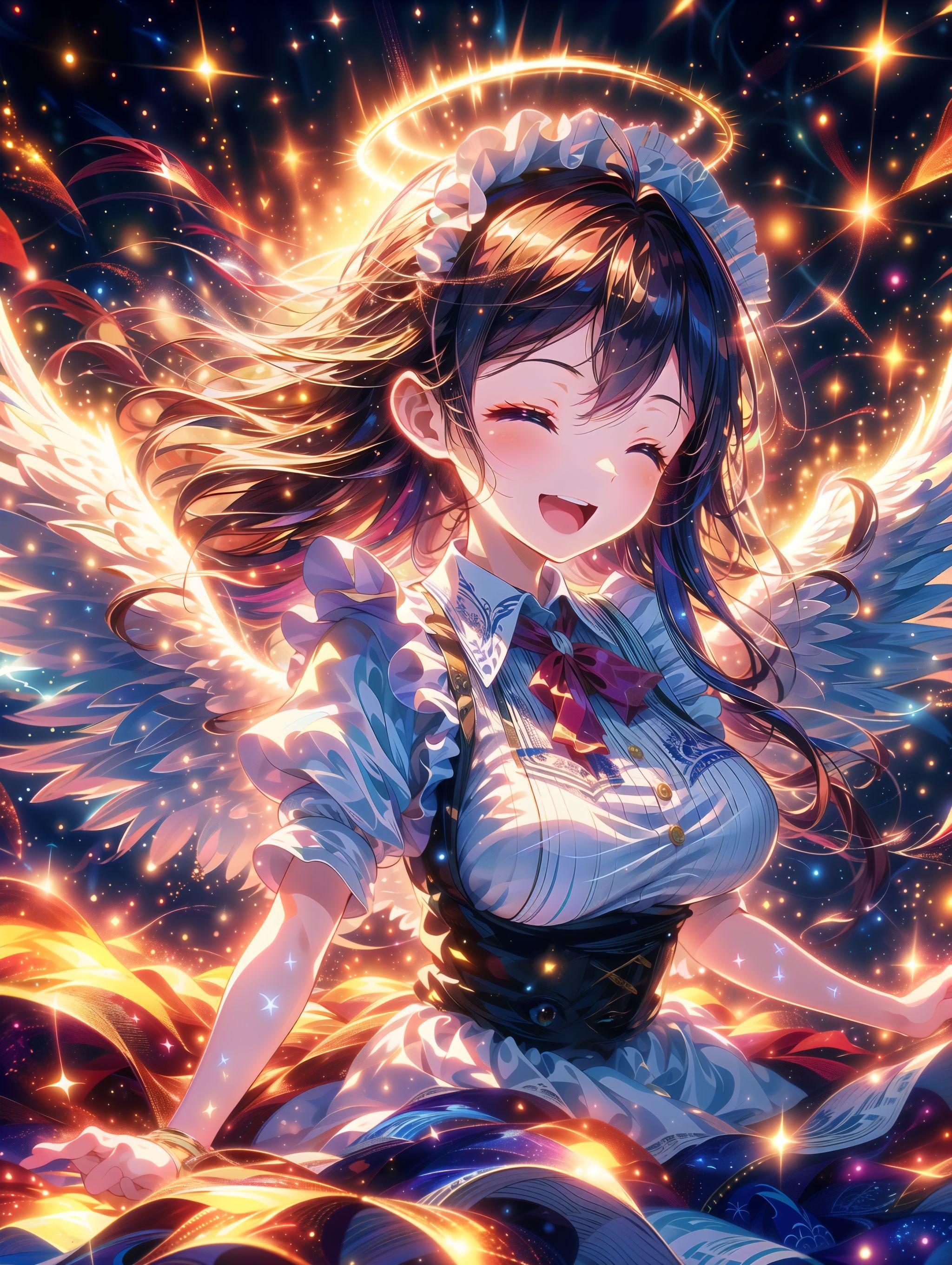天使？いいえ、メイドさんです