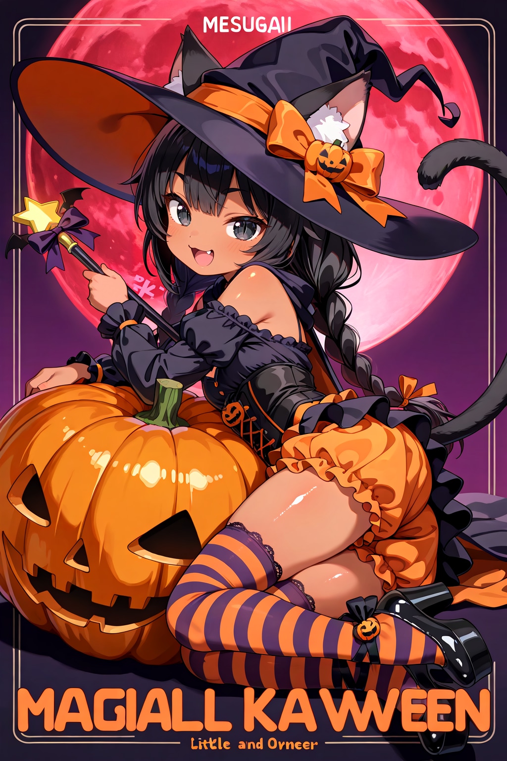 黒猫魔女のハロウィン