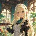 お屋敷のエルフメイド 2枚目