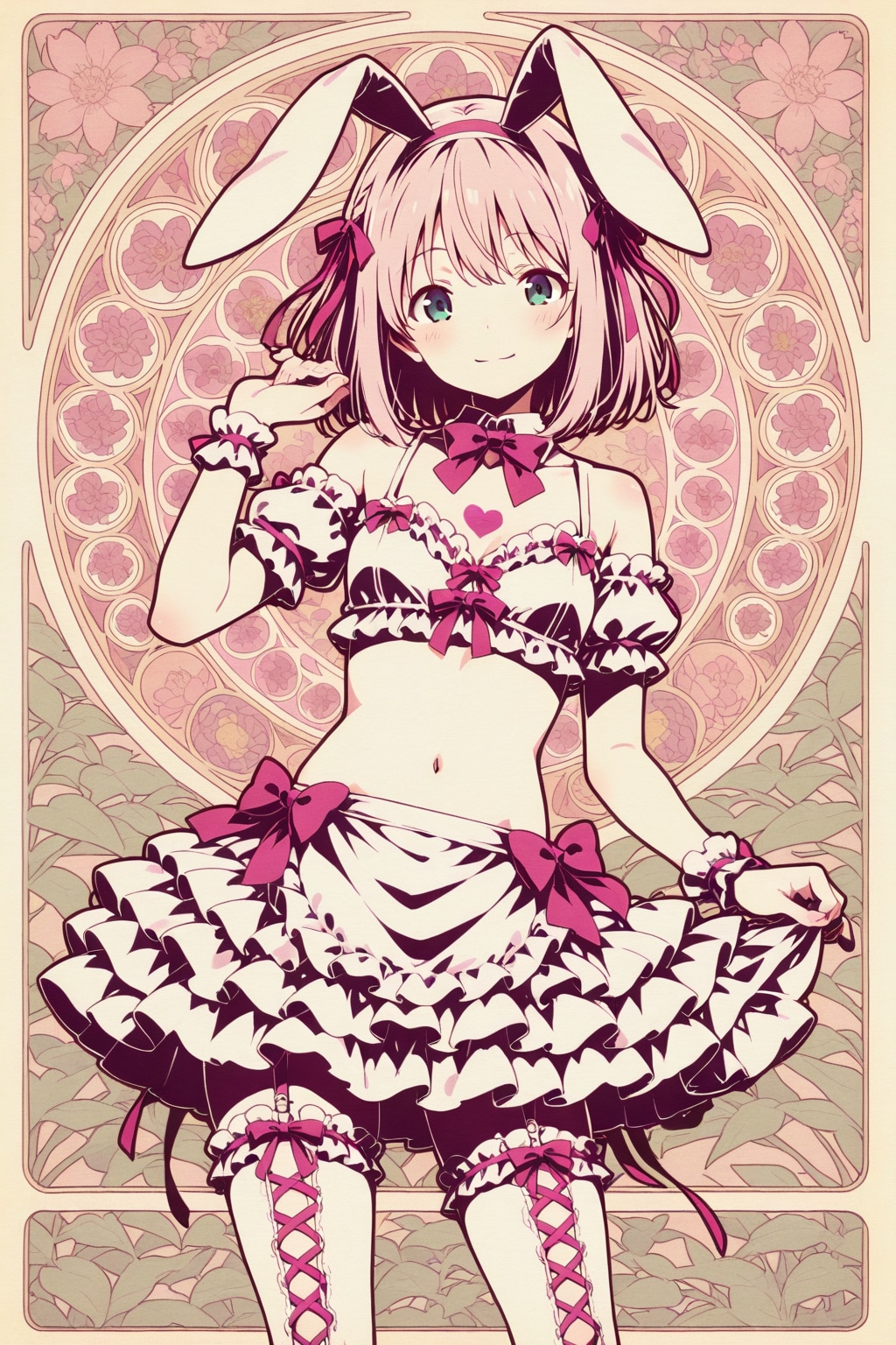うさ耳少女 | の人気AIイラスト・グラビア