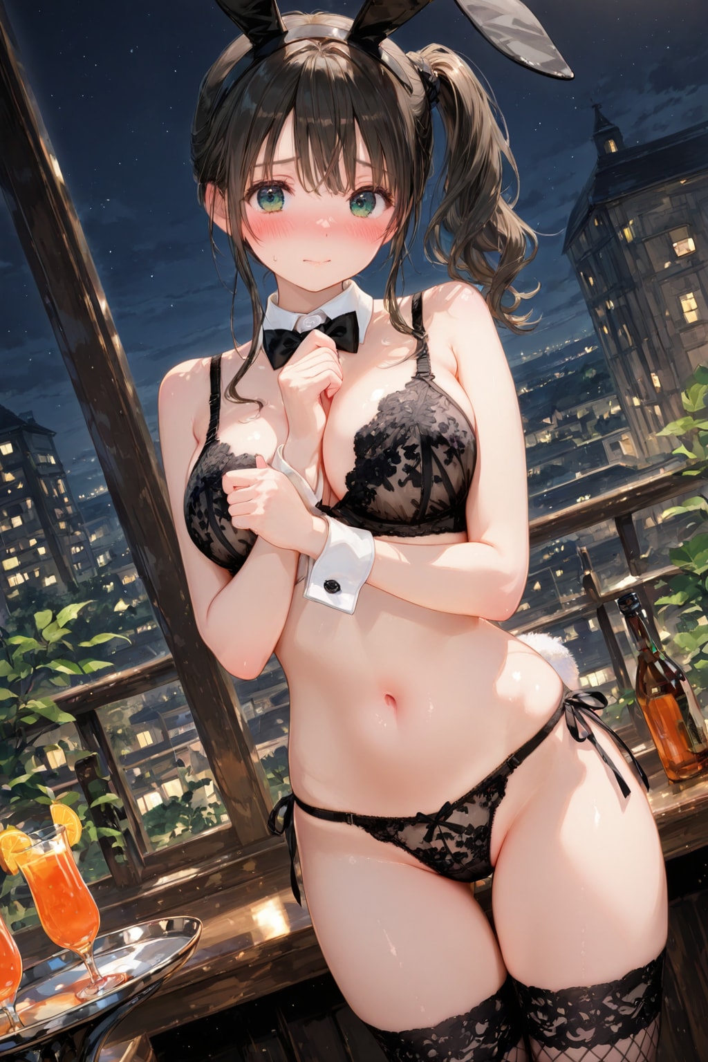 [投稿企画]えっちなランジェリーバニーのいるナイトバー BLACK EDITION