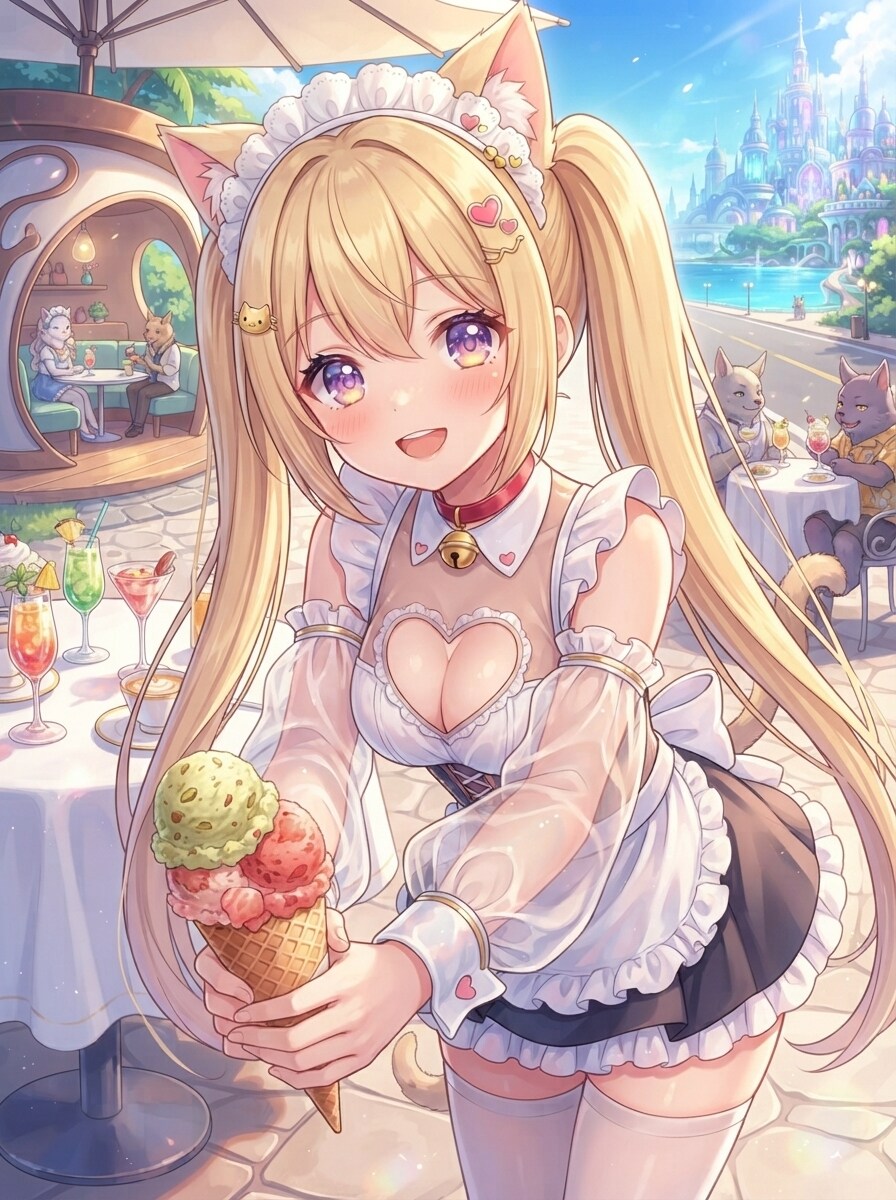 ネコミミジェラート | の人気AIイラスト・グラビア