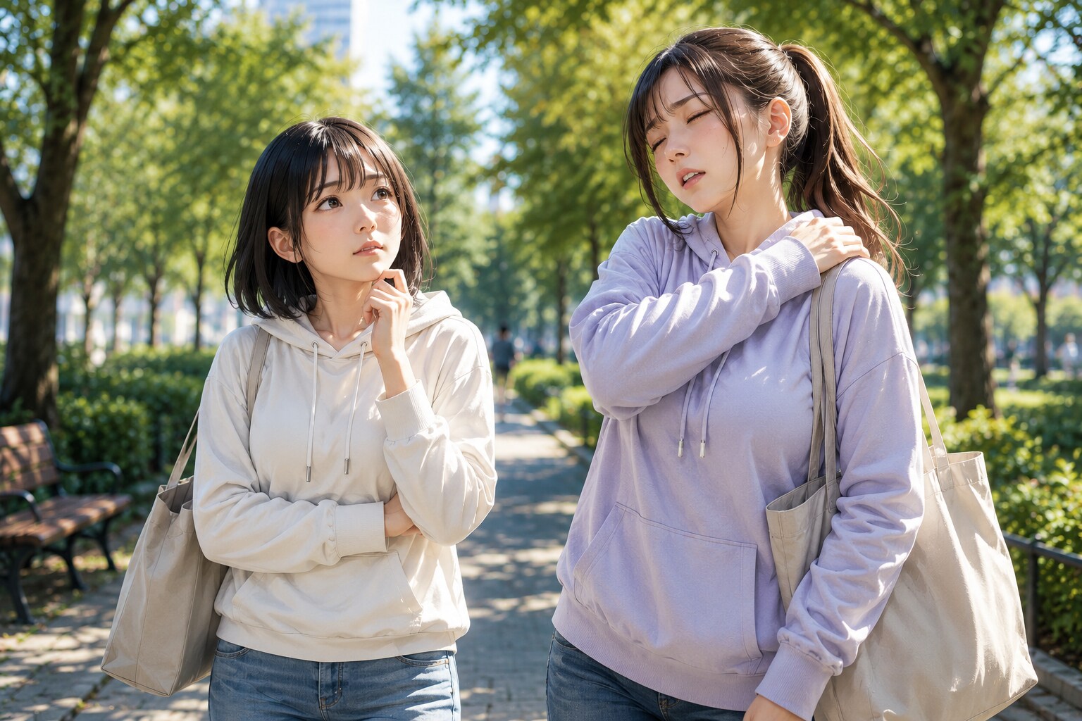 …肩凝る…??