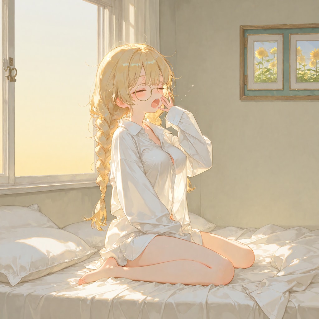 彼シャツで目覚めるナオ　SDXL版