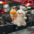 デザートのお化けパティシエの桃パフェ 4枚目