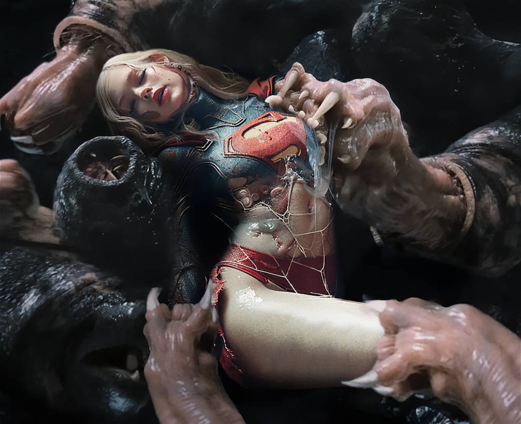 雑魚ワーム軍団の卑猥な吸い付き攻撃