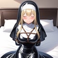 黒エナメルシスター緊縛ぶっかけ 2枚目