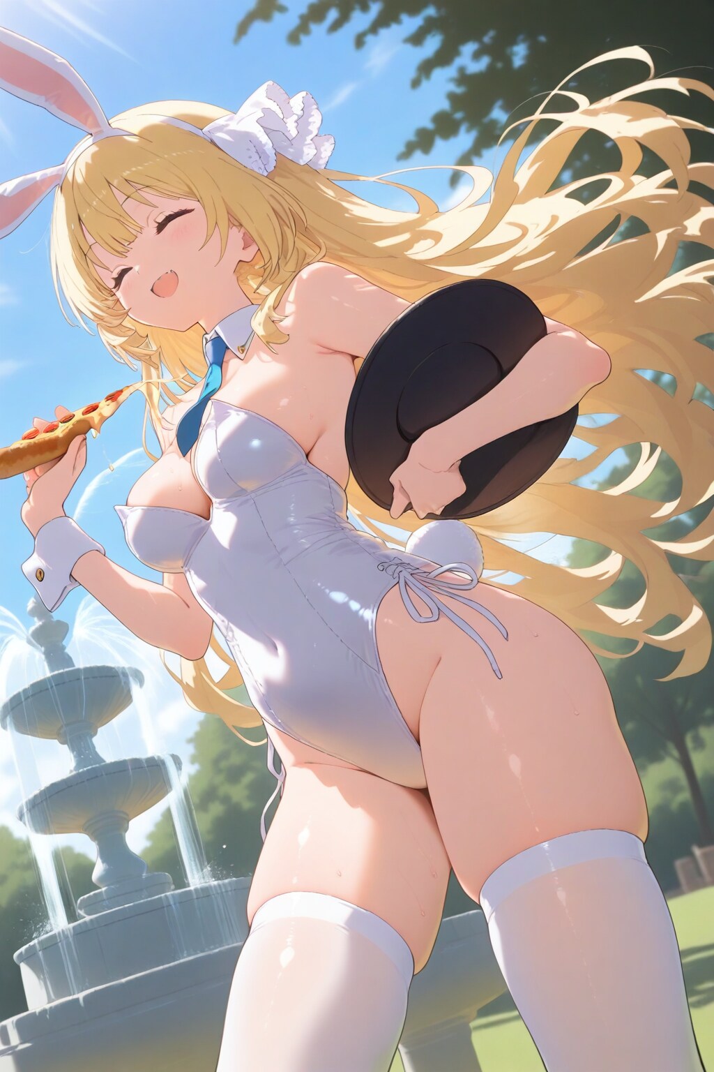 ピザを食べます