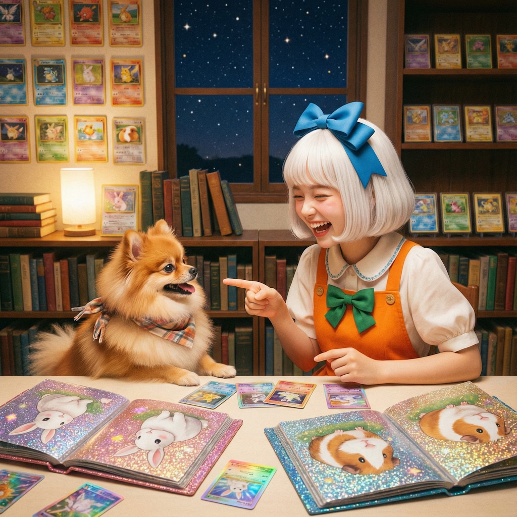 トレーディングカードと入力したら初期のポケカが出力された。興味深い。