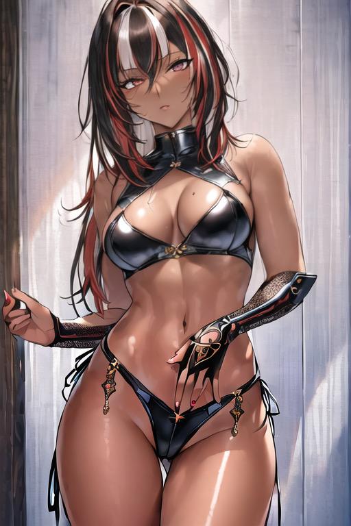 ラバー系衣装ギャル