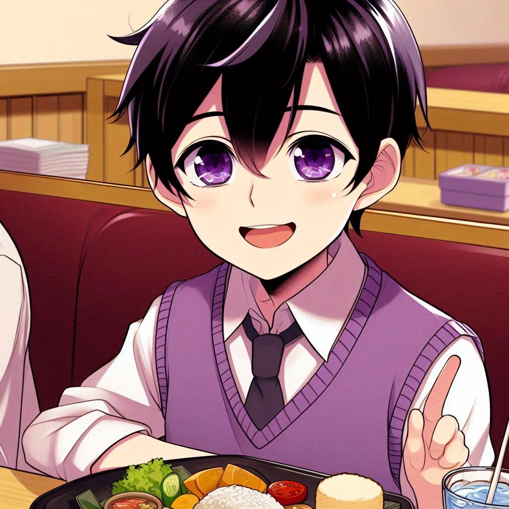 お子様ランチと、黒髪短髪男性♪その2(10枚)