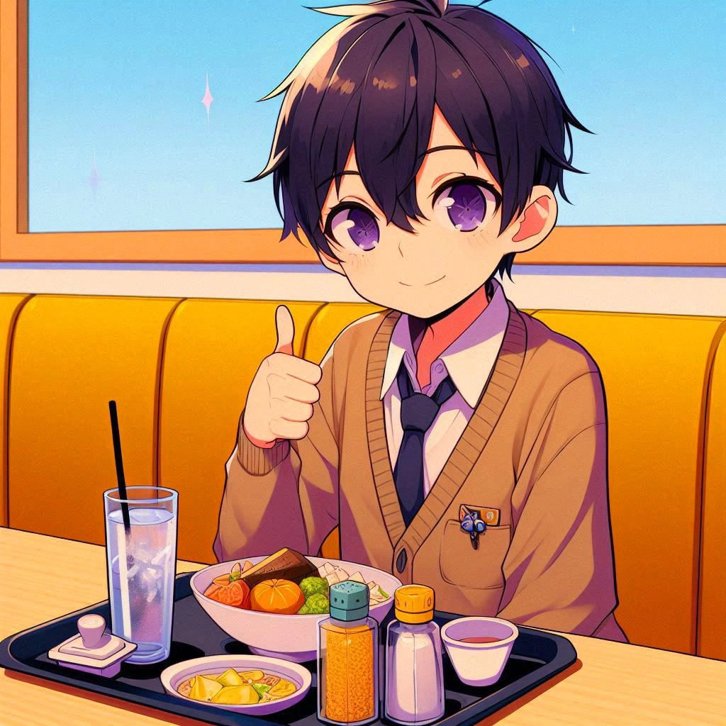 お子様ランチと、黒髪短髪男性♪その2(10枚)