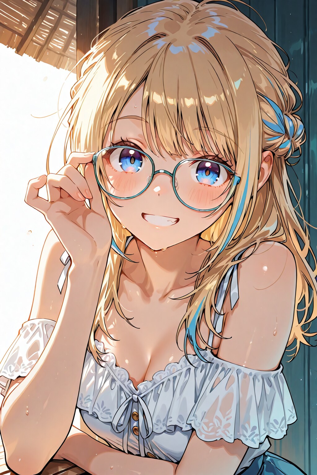 メガネ美少女