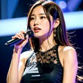ステージで歌う韓流歌手 2枚目