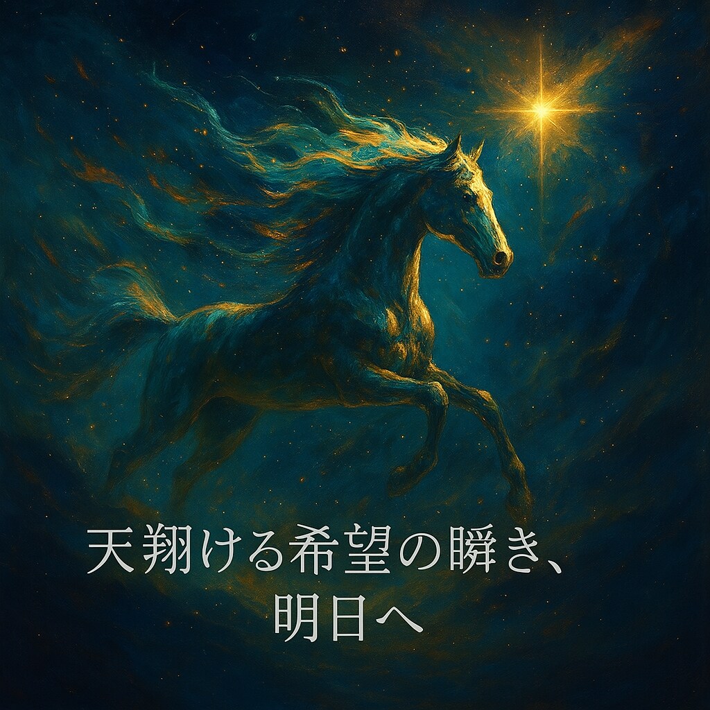 「天翔ける希望の瞬き、明日へ」