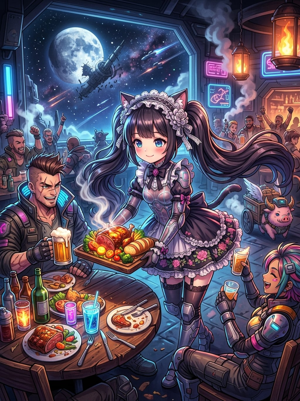 黒ツイにゃん