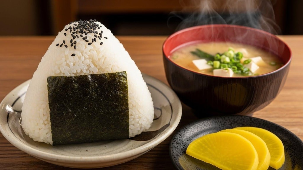 摩訶不思議食堂のおにぎり定食