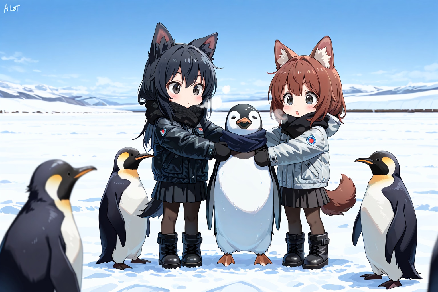 １月１４日はタロとジロの日 | の人気AIイラスト・グラビア