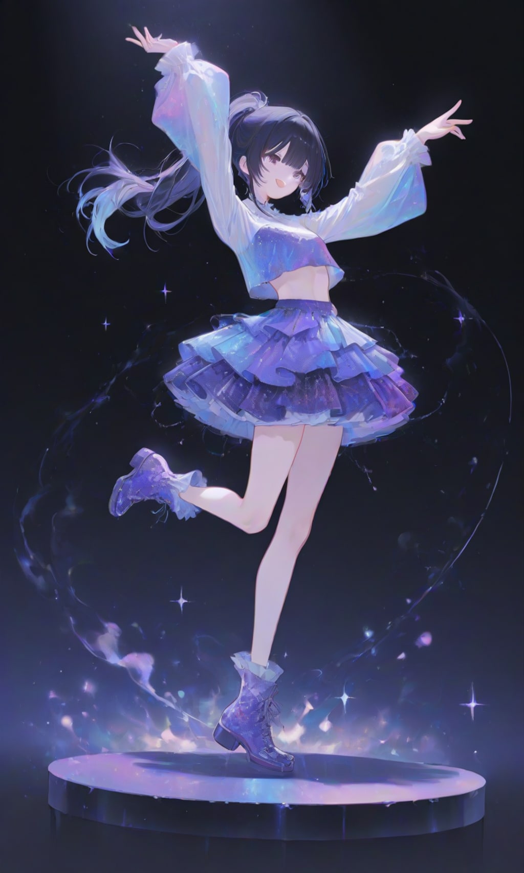 ステージの上で