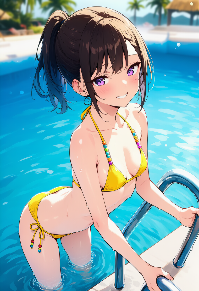 ポニテちゃんの水着