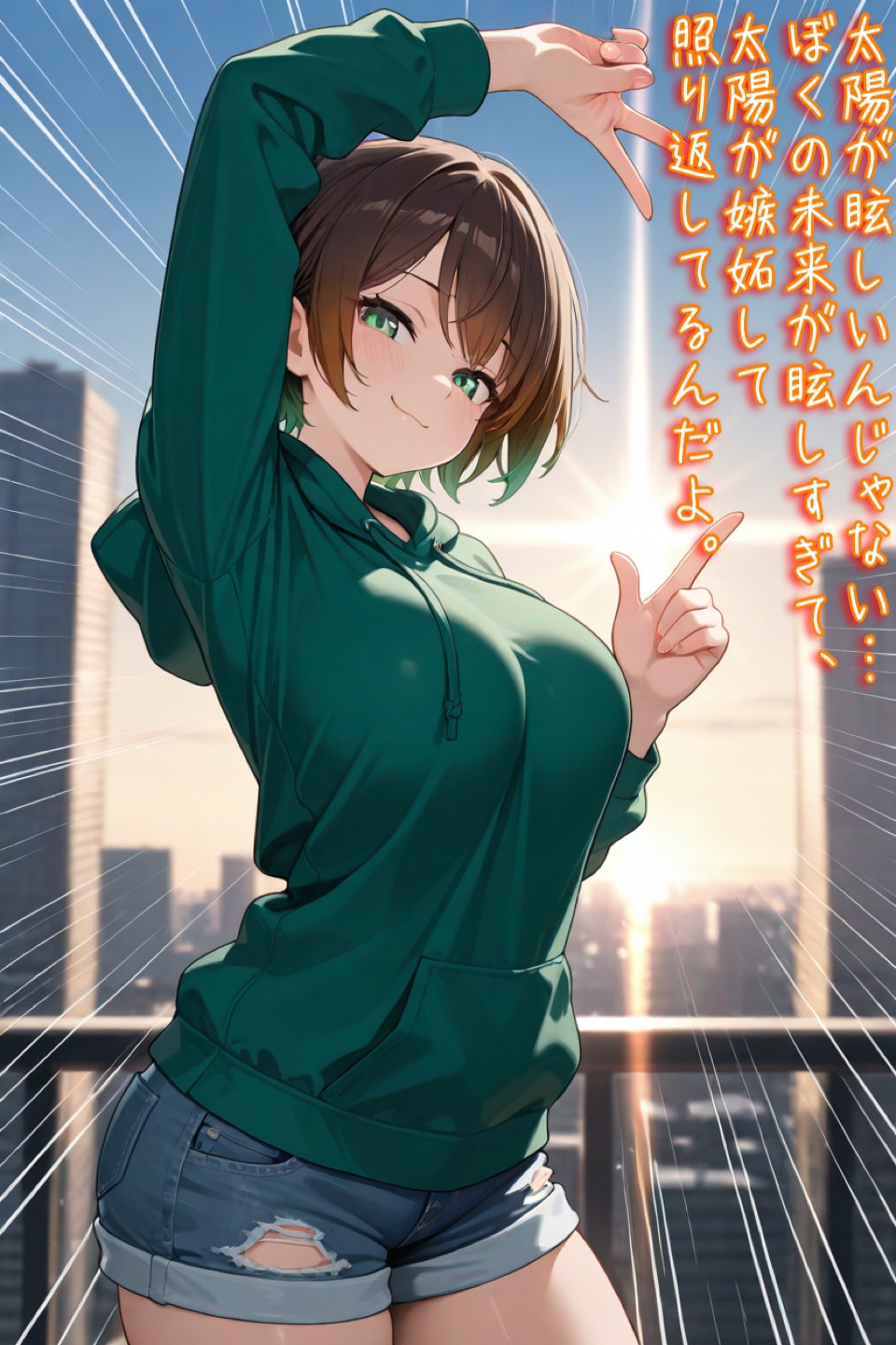 太陽を嫉妬させるドヤ顔ボーイッシュ