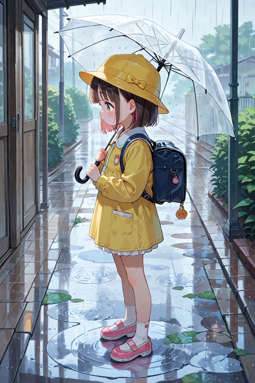 新しいくつ濡れちゃった。 | の人気AIイラスト・グラビア