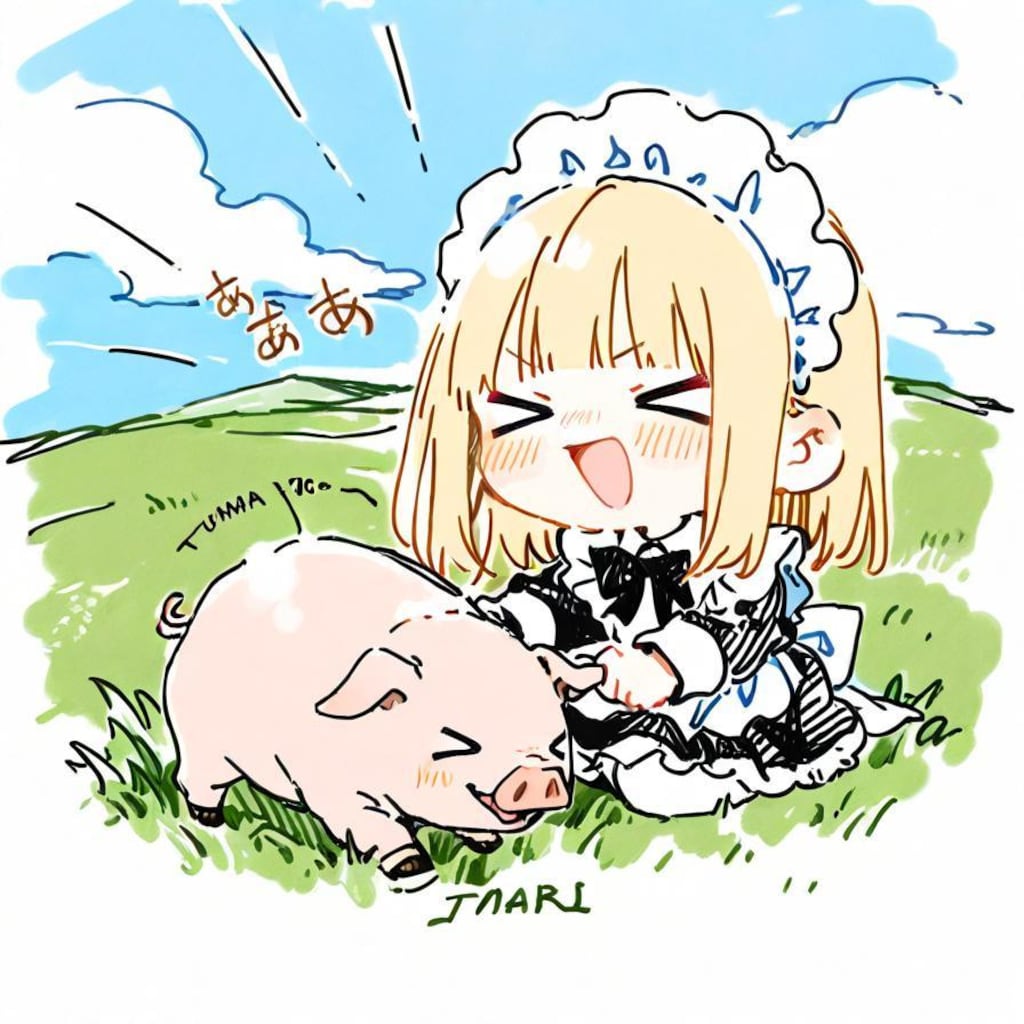 ( >ω<)豚さんおいでやでぇー✨ 🐷
