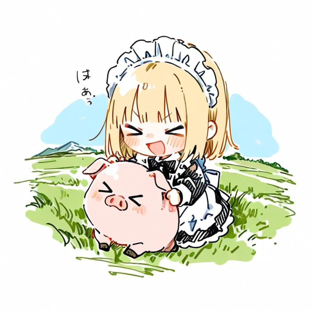 ( >ω<)豚さんおいでやでぇー✨ 🐷