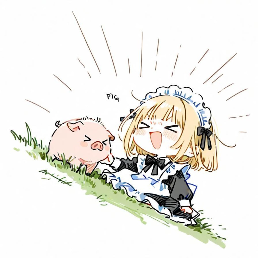 ( >ω<)豚さんおいでやでぇー✨ 🐷
