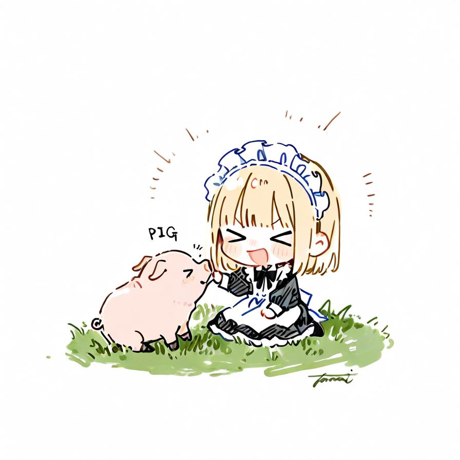 ( >ω<)豚さんおいでやでぇー✨ 🐷 | の人気AIイラスト・グラビア